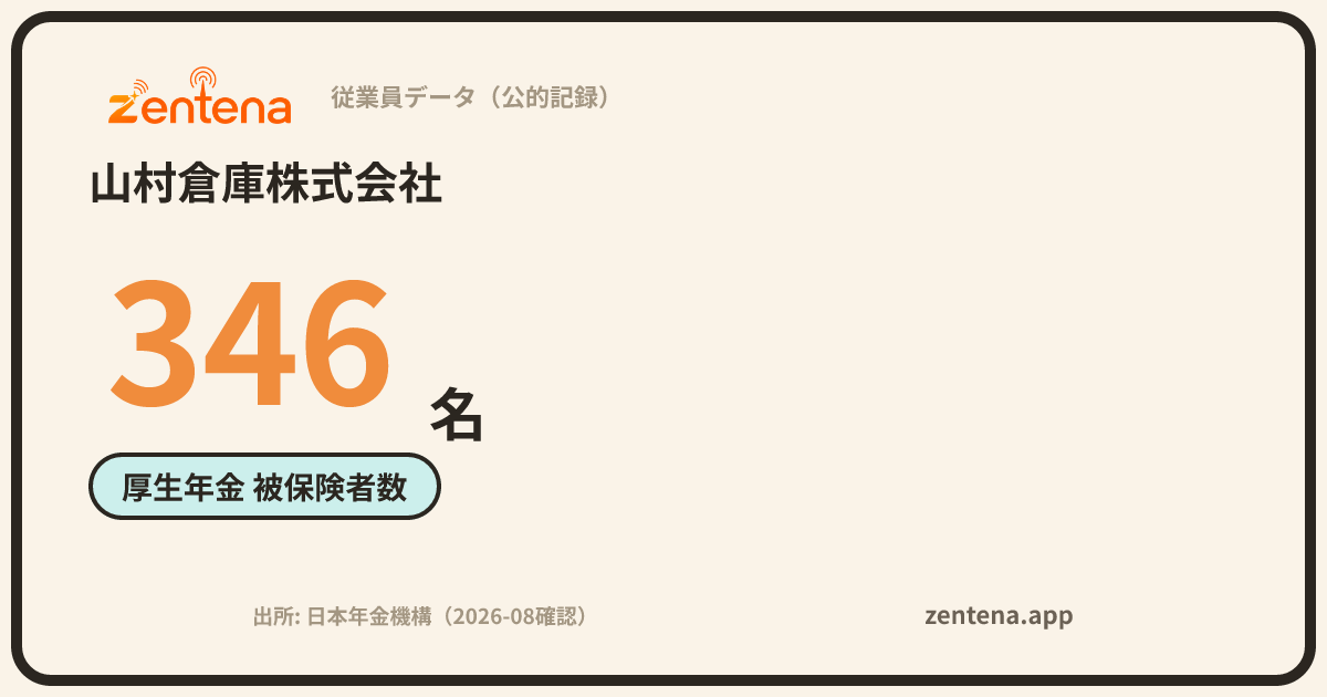 山村倉庫株式会社の従業員データカード