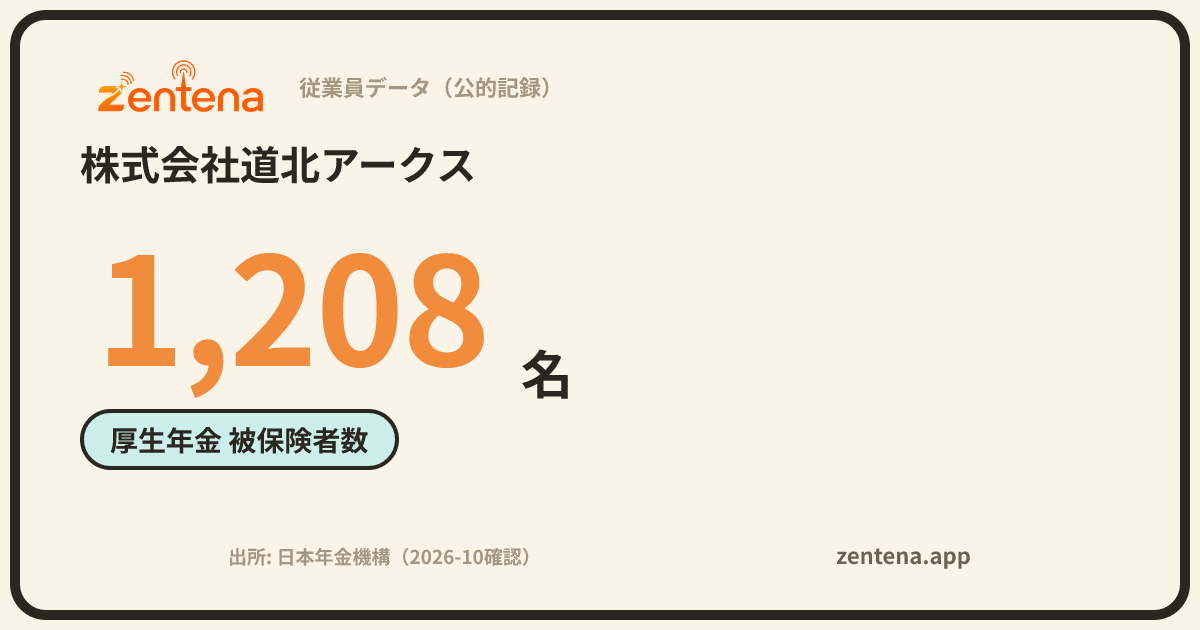 株式会社道北アークスの従業員データカード