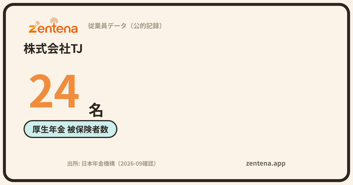 株式会社TJの従業員データカード
