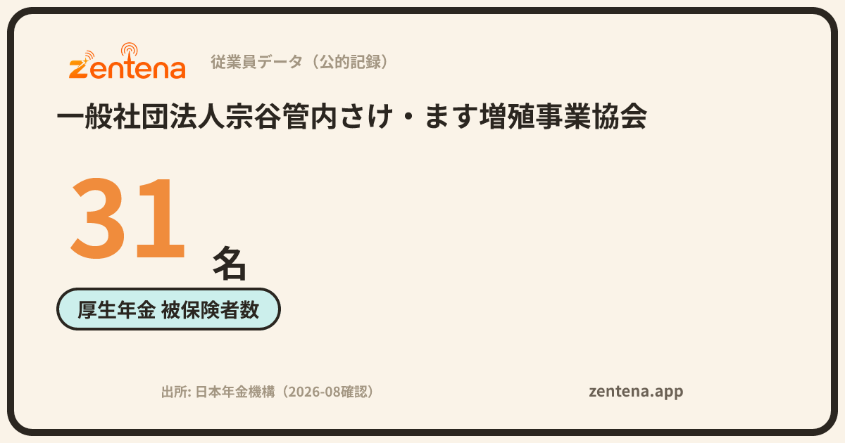 一般社団法人宗谷管内さけ・ます増殖事業協会の従業員データカード