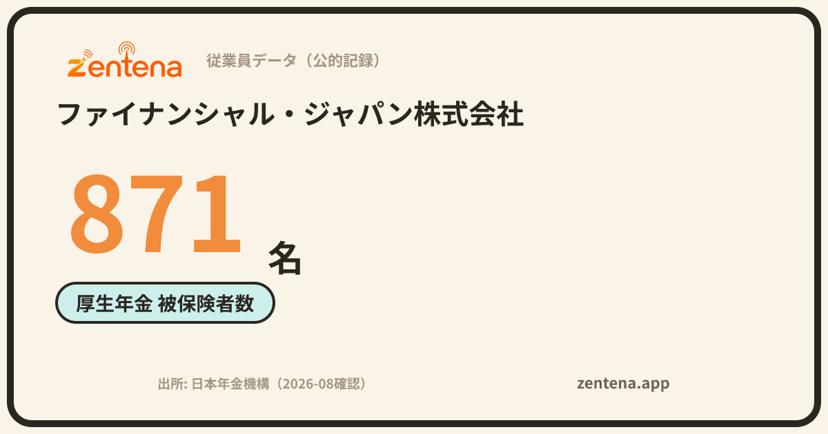 ファイナンシャル・ジャパン株式会社の従業員データカード
