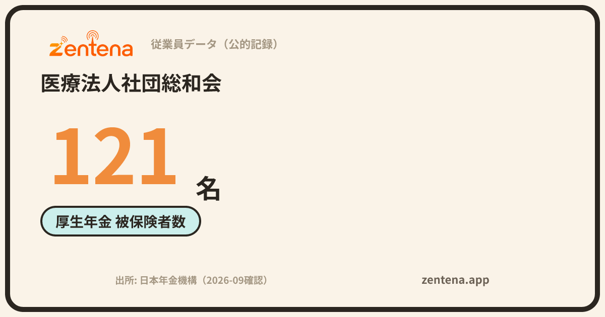 医療法人社団総和会の従業員データカード