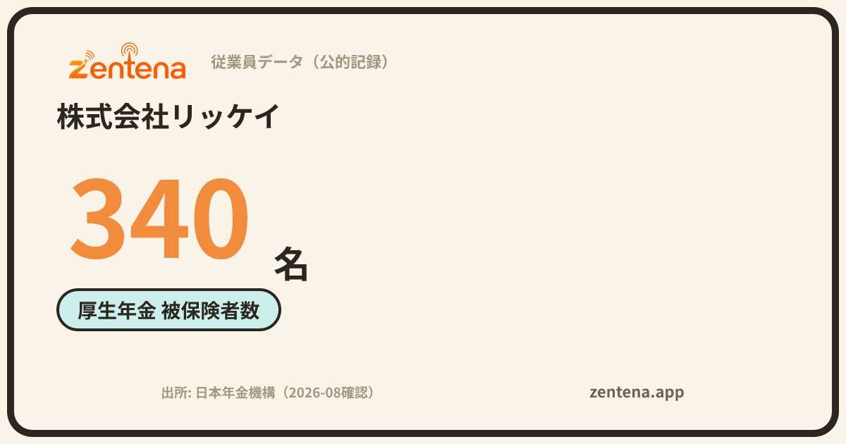 株式会社リッケイの従業員データカード