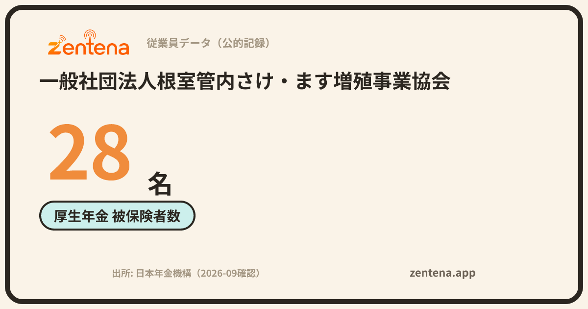 一般社団法人根室管内さけ・ます増殖事業協会の従業員データカード