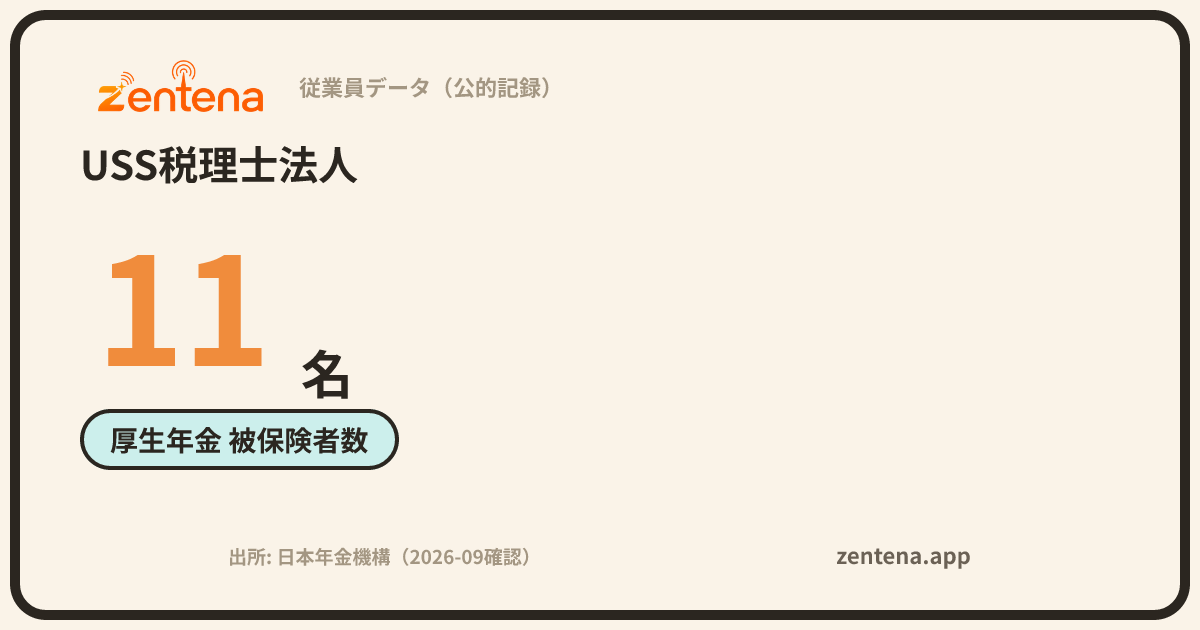 USS税理士法人の従業員データカード