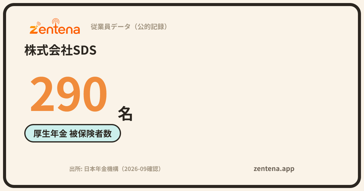 株式会社SDSの従業員データカード