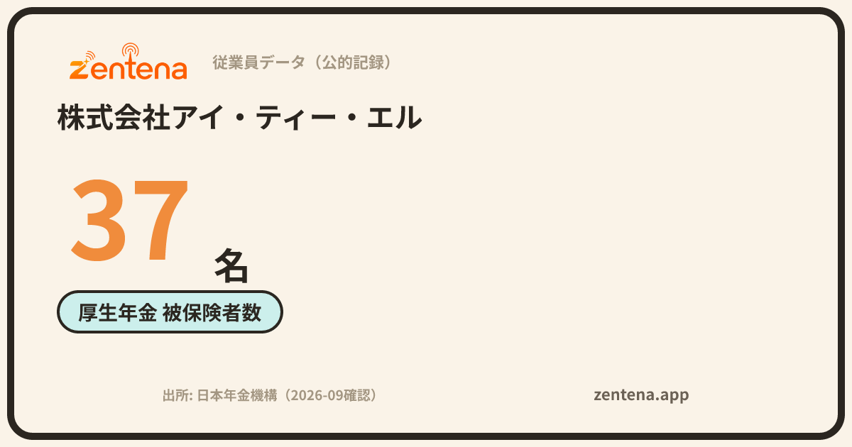 株式会社アイ・ティー・エルの従業員データカード
