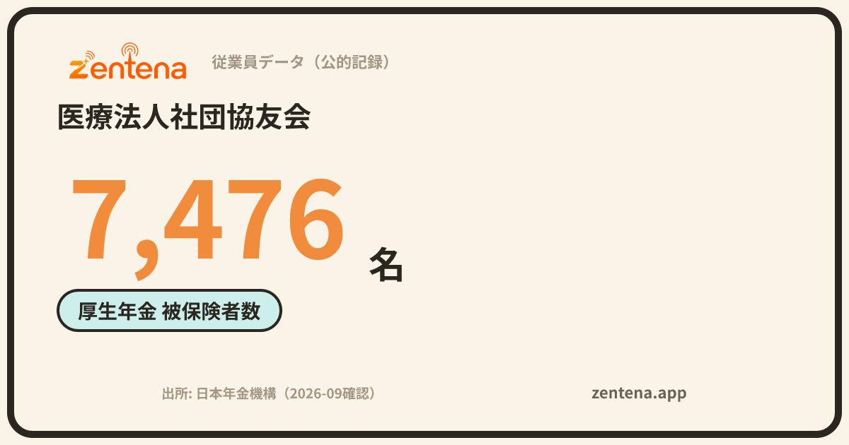 医療法人社団協友会の従業員データカード