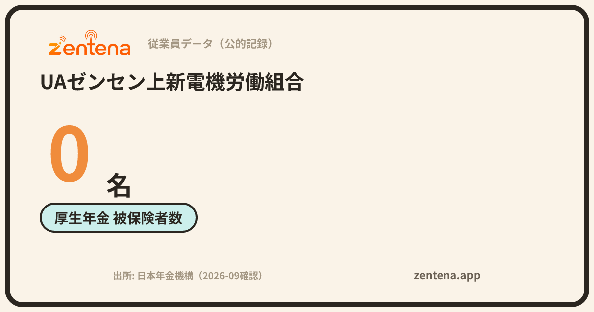 UAゼンセン上新電機労働組合の従業員データカード