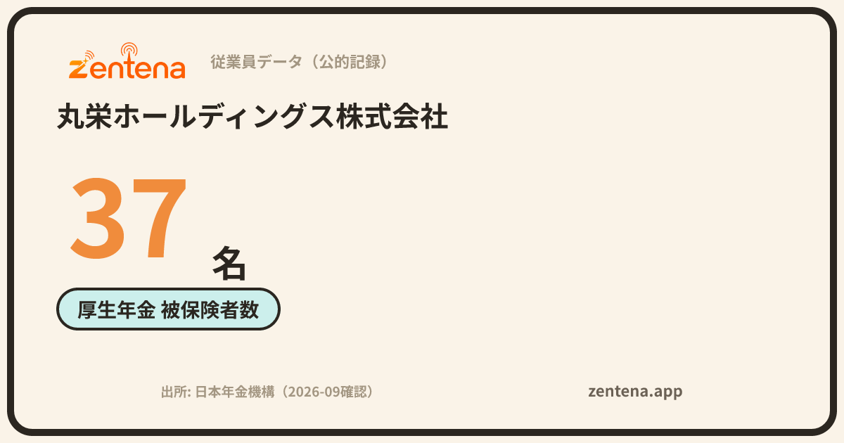 丸栄ホールディングス株式会社の従業員データカード