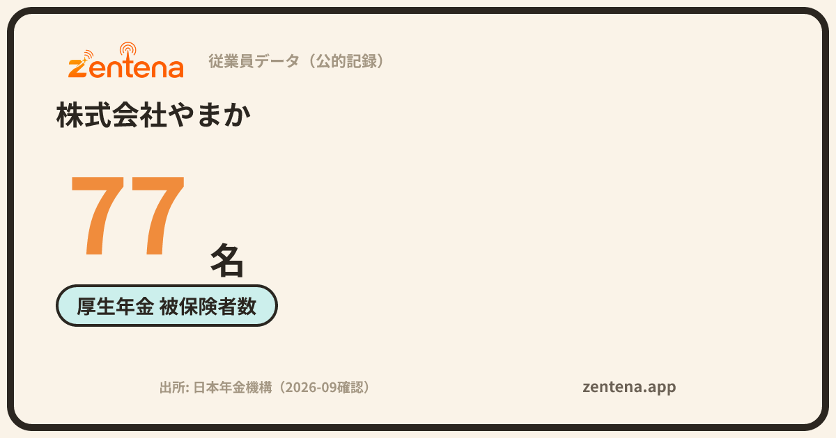 株式会社やまかの従業員データカード